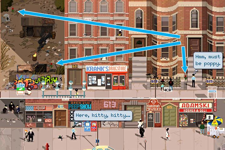 Miejsca gdzie znajdziesz mak (pusta działka i przed wejściem do 625) oraz sierść kota (pod sklepem monopolowym). - Tydzień 2 służby w Beat Cop - Beat Cop - poradnik do gry