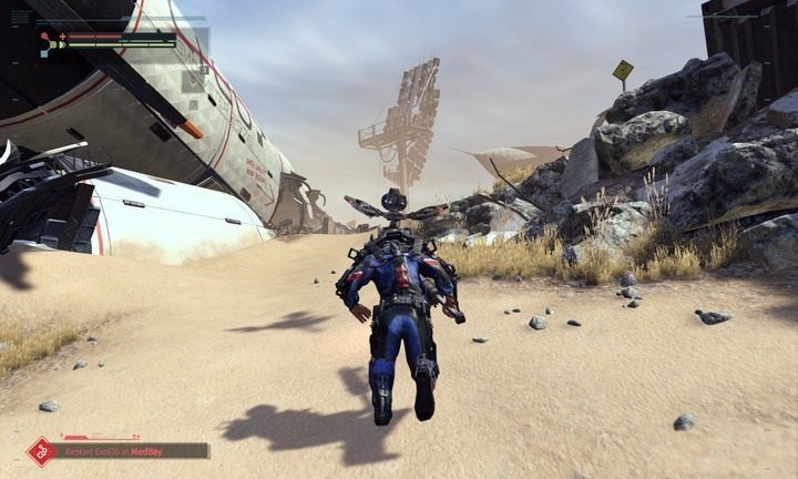 Pierwsze roboty na twojej drodze są uszkodzone, więc będziesz je niszczył jednym ciosem - Opuszczona Strefa Produkcyjna | Opis przejścia The Surge - The Surge - poradnik do gry