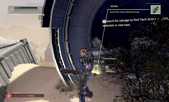 Złom występuje w postaci świecących na żółto brył - Opuszczona Strefa Produkcyjna | Opis przejścia The Surge - The Surge - poradnik do gry