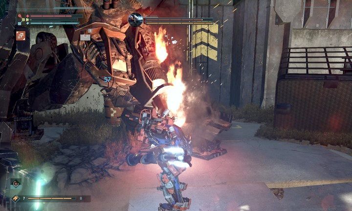 Gdy robot upadnie, uderzaj od przodu lub od tyłu jego rdzeń - Opuszczona Strefa Produkcyjna | Opis przejścia The Surge - The Surge - poradnik do gry