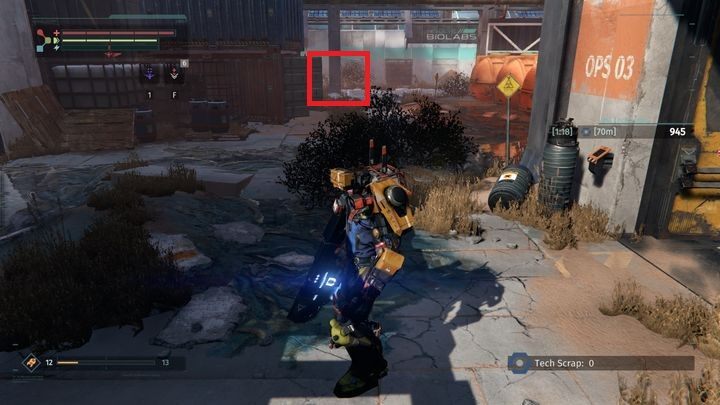 Po wyjściu z kontenera skieruj się w prawo - Biolaboratoria Resolve | Opis przejścia The Surge - The Surge - poradnik do gry