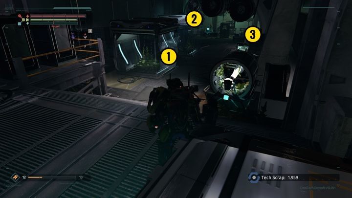 Dotrzesz do widocznego powyżej miejsca - Biolaboratoria Resolve | Opis przejścia The Surge - The Surge - poradnik do gry