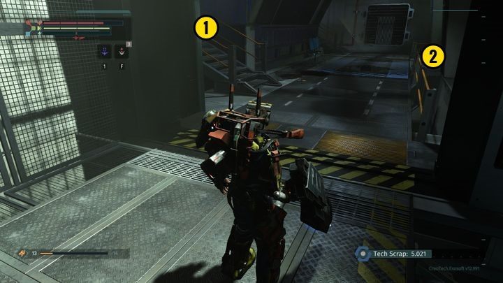 Wewnątrz wieży kieruj się cały czas na górę, pokonując po drodze kolejnych przeciwników - Wieża wentylacyjna | Opis przejścia The Surge - The Surge - poradnik do gry