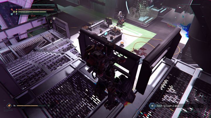 Wejdziesz do przestronnego pomieszczenia, którego pilnuje trzech strażników - Dział badawczy | Opis przejścia The Surge - The Surge - poradnik do gry