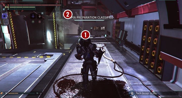 Najpierw podnieś nagranie Package Delivery, a następnie zdecyduj, czy chcesz zniszczyć protokoły Utopii, czy raczej je zachować - Jądro - finał The Surge The Surge - The Surge - poradnik do gry