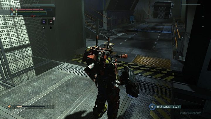 Wejdź schodami na najwyższy poziom Wieży Wentylacyjnej, skręć w prawo na korytarz, a następnie w prawo na kolejną odnogę korytarza - Ferguson i trofeum Wściekłe drony w The Surge - The Surge - poradnik do gry