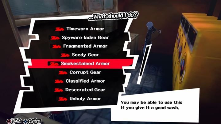 W pralni pozyskasz najlepsze pancerze. - Najlepszy ekwipunek w grze | FAQ | Persona 5 - Persona 5 - poradnik do gry