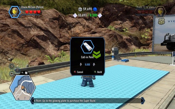 Wybuduj punkt wezwań na pustym polu do budowy - Początek zadania | Rozdział 2 w Lego City: Tajny Agent - LEGO City: Tajny Agent - poradnik do gry
