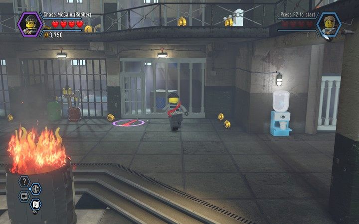 Możesz teraz używać łomu do wyważania niektórych drzwi i krat - Cele więzienne na wyspie | Rozdział 3 w Lego City: Tajny Agent - LEGO City: Tajny Agent - poradnik do gry