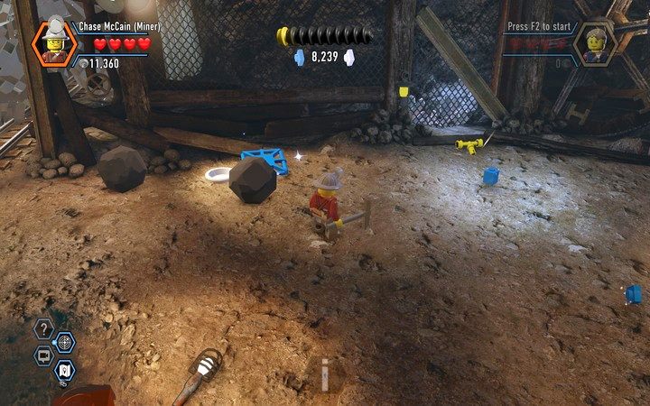 Pod kamieniami znajdziesz żółtą wajhę - Kopalnia | Rozdział 3 w Lego City: Tajny Agent - LEGO City: Tajny Agent - poradnik do gry