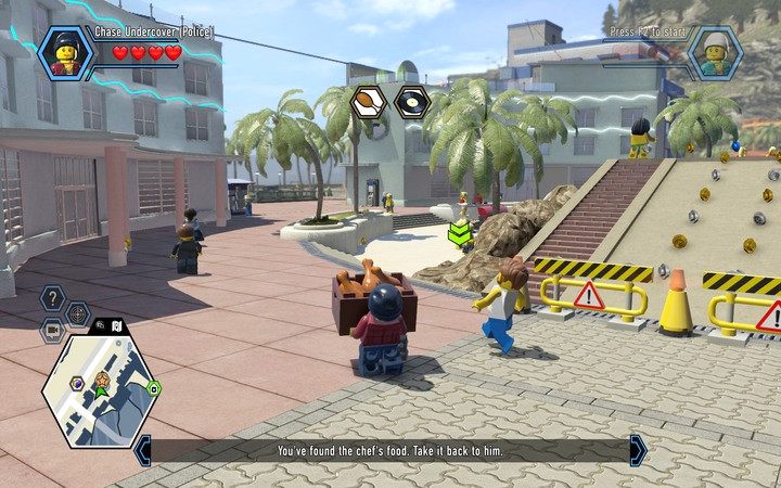 Przynieś skrzynkę z kurczakami obok grilla, by rozpocząć imprezę - Hotel | Rozdział 5 w Lego City: Tajny Agent - LEGO City: Tajny Agent - poradnik do gry