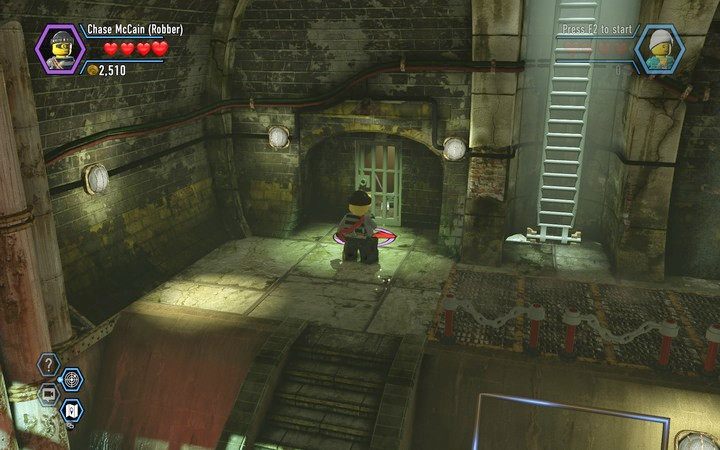 Użyj łomu, by otworzyć kraty - Kradzież kamienia z banku | Rozdział 6 w Lego City: Tajny Agent - LEGO City: Tajny Agent - poradnik do gry