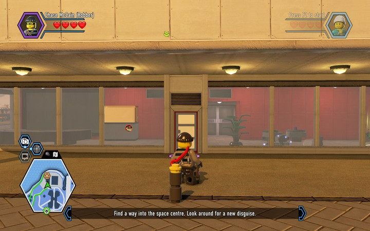 Przejdź za szklane drzwi, by odblokować kostium astronauty - Wyspa Apollo | Rozdział 7 w Lego City: Tajny Agent - LEGO City: Tajny Agent - poradnik do gry