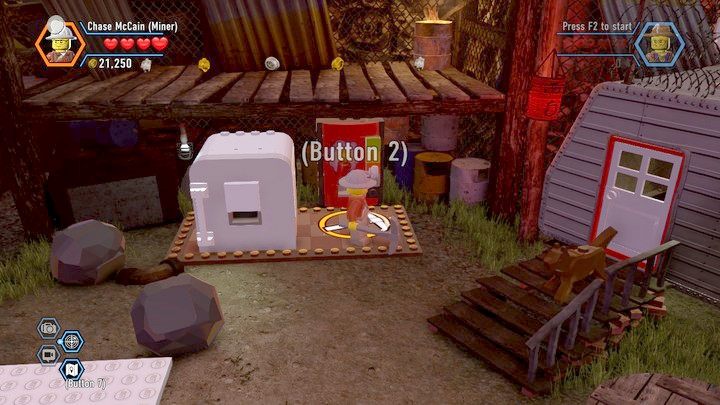 Dynamit znajduje się za dużą lodówką przy domku - Złomowisko | Rozdział 8 w Lego City: Tajny Agent - LEGO City: Tajny Agent - poradnik do gry