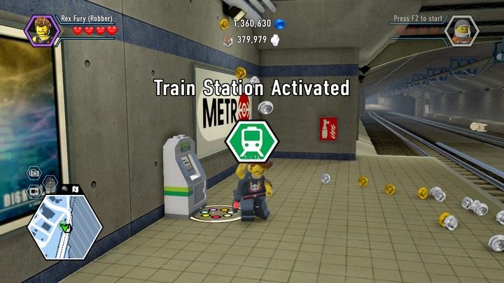 Stacja jest małym, niezależnym obszarem w podziemiach - Obszar południowo-zachodni w Lego City: Tajny Agent | Mapy sekretów - LEGO City: Tajny Agent - poradnik do gry