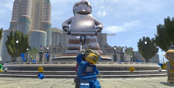 Po ukończeniu gry w mieście pojawi się statua, która daje ci nieograniczone study - Jak ukończyć grę w 100% w Lego City: Tajny Agent | Porady - LEGO City: Tajny Agent - poradnik do gry