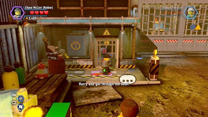 Weź kostium robotnika z szopy - Plac budowy w Lego City: Tajny Agent - LEGO City: Tajny Agent - poradnik do gry