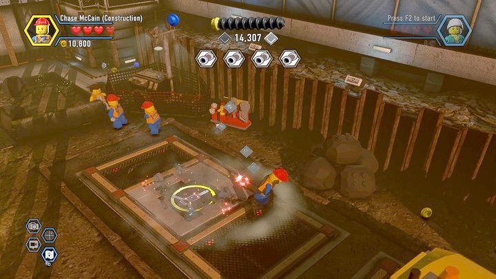 Możesz teraz wiercić poruszające się płyty na ziemi - Plac budowy w Lego City: Tajny Agent - LEGO City: Tajny Agent - poradnik do gry