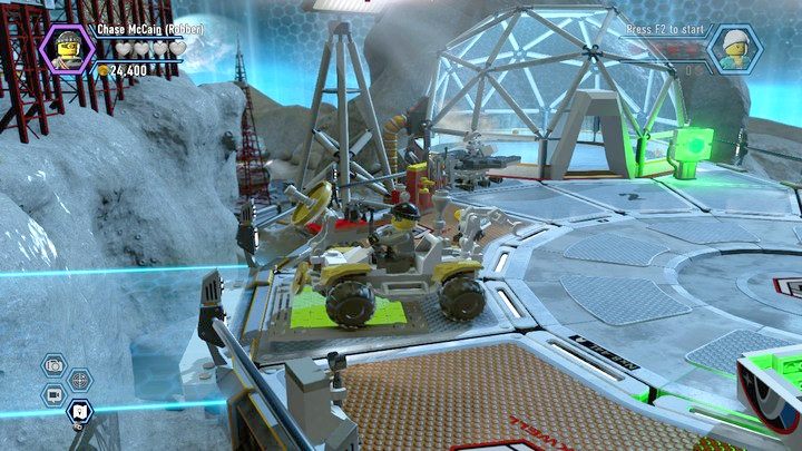 Łazik pozwoli korzystać ci z płyt naciskowych - Lądowanie na księżycu w Lego City: Tajny Agent - LEGO City: Tajny Agent - poradnik do gry