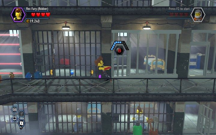 Otwórz sąsiednią celę, by potem przebić ścianę i zebrać klocek - Sekrety w więzieniu w Lego City: Tajny Agent - LEGO City: Tajny Agent - poradnik do gry