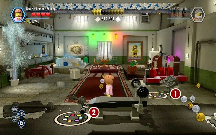 W celi Rexa skorzystaj z dwóch urządzeń, by zdobyć fragment tarczy - Sekrety w więzieniu w Lego City: Tajny Agent - LEGO City: Tajny Agent - poradnik do gry