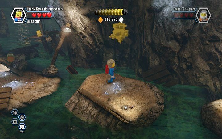 Zniszcz żółte skały, a zdobędziesz fragment tarczy - Sekrety w kopalni w Lego City: Tajny Agent - LEGO City: Tajny Agent - poradnik do gry