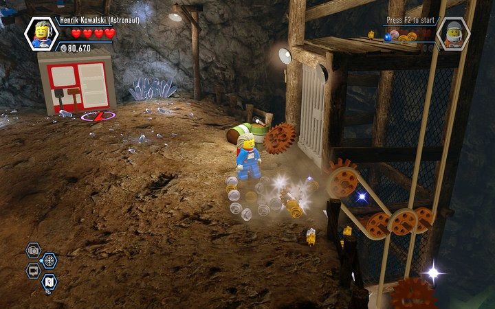 Napraw windę, by przywiozła ci żeton na pojazd - Sekrety w kopalni w Lego City: Tajny Agent - LEGO City: Tajny Agent - poradnik do gry