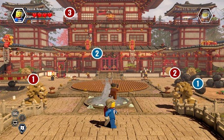 Sekrety na pierwszym obszarze prezentują się jak na powyższej ilustracji - Sekrety w Dojo w Lego City: Tajny Agent - LEGO City: Tajny Agent - poradnik do gry