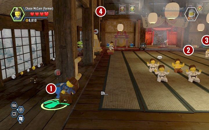 Po wejściu do budynku możesz zebrać nawet więcej sekretów - Sekrety w Dojo w Lego City: Tajny Agent - LEGO City: Tajny Agent - poradnik do gry