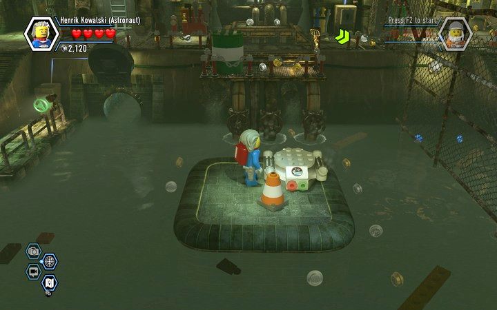 Skorzystaj z teleporu przy wodzie - Sekrety w banku w Lego City: Tajny Agent - LEGO City: Tajny Agent - poradnik do gry