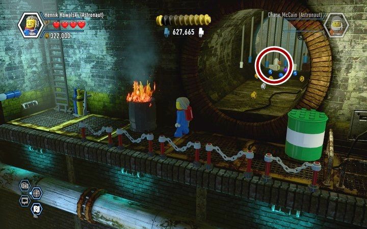 Przejdź do drugiego obszaru kanałów - Sekrety w banku w Lego City: Tajny Agent - LEGO City: Tajny Agent - poradnik do gry