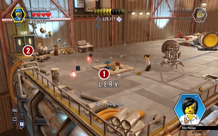 Niszcz łaziki, by zdobyć fragment tarczy - Sekrety w hangarze w Lego City: Tajny Agent - LEGO City: Tajny Agent - poradnik do gry