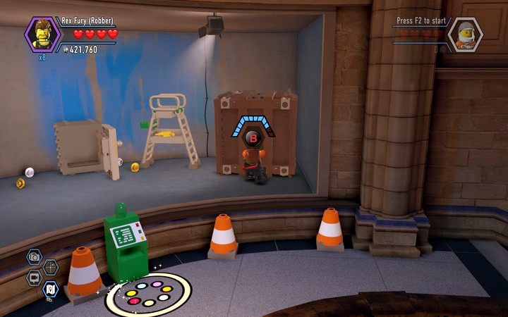 Na piętrze znajduje się kolejna skrzynia dla Rexa - Sekrety w muzeum w Lego City: Tajny Agent - LEGO City: Tajny Agent - poradnik do gry