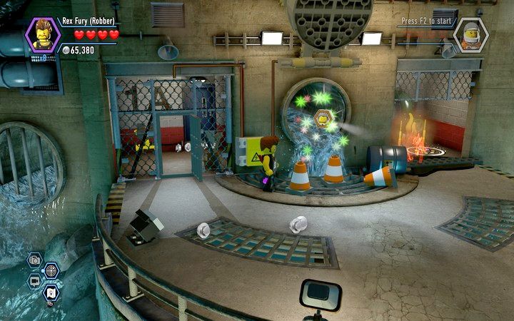 Żeton wyleci z rury, gdy wykonasz opisane czynności - Sekrety w skarbcu Blackwella w Lego City: Tajny Agent - LEGO City: Tajny Agent - poradnik do gry