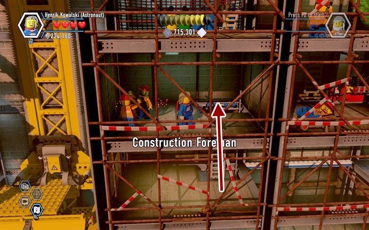 Wejdź do zamkniętego pomieszczenia, gdzie odnajdziesz żeton - Sekrety na miejscu budowy w Lego City: Tajny Agent - LEGO City: Tajny Agent - poradnik do gry