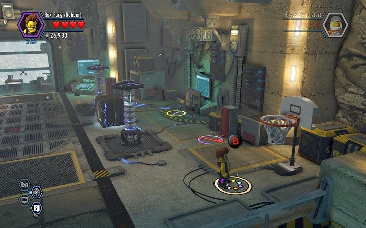 W trakcie gry musisz trafić 3 razy do kosza - Sekrety w bazie Rexa w Lego City: Tajny Agent - LEGO City: Tajny Agent - poradnik do gry