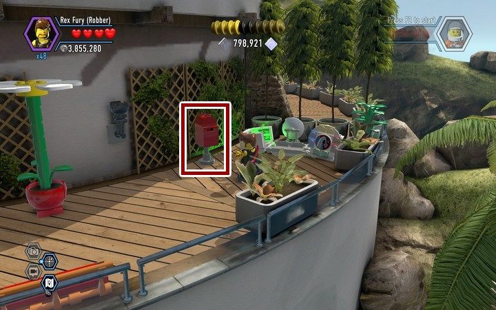 Zniszcz czerwoną skrzynkę na listy, a zdobędziesz czerwony klocek - Sekrety w posiadłości Blackwella w Lego City: Tajny Agent - LEGO City: Tajny Agent - poradnik do gry