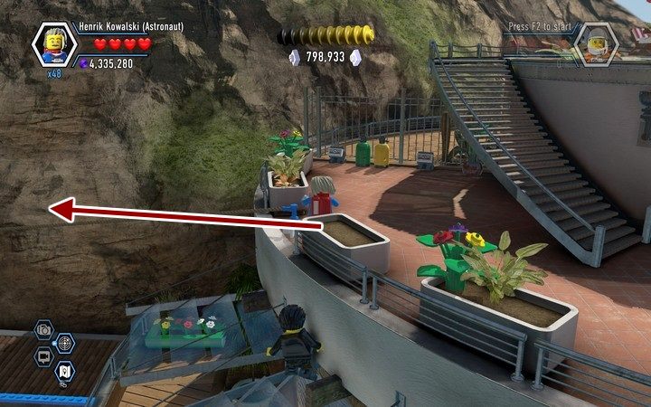 Przejdź po linie na najwyższym piętrze do teleportera - Sekrety w posiadłości Blackwella w Lego City: Tajny Agent - LEGO City: Tajny Agent - poradnik do gry