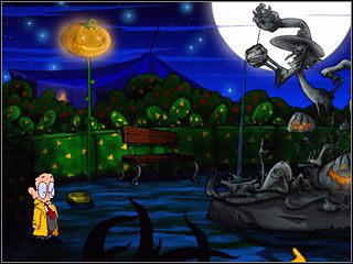 Pobiegłem do fontanny przy Aparacie Fotograficznym i przy pomocy zdobycznego tapira, zatkałem ją, przez co zwiększyłem ciśnienie wody u Czarownic - Opis przejścia cz.9 | Tony Tough i Noc Pieczonych śCIEM - Tony Tough i Noc Pieczonych śCIEM - poradnik do gry