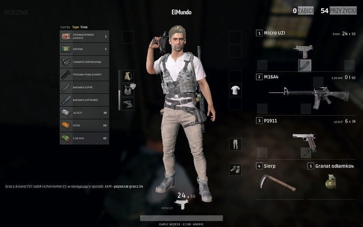 Okno inwentarza otworzysz, wciskając klawisz I lub TAB - PUBG: Obsługa ekwipunku - porady - PUBG - poradnik do gry