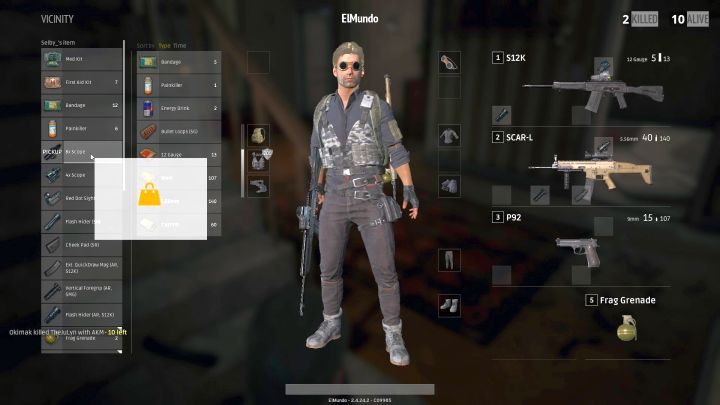 Przy każdej broni znajdują się puste gniazda, w które wsadzić można rozmaite modyfikacje. - PUBG: Modyfikacje broni - PUBG - poradnik do gry