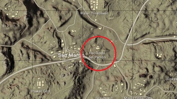 Hacienda del Patron. - PUBG: Miramar, mapa - Ważne miejsca, lądowanie, pojazdy, loot - PUBG - poradnik do gry