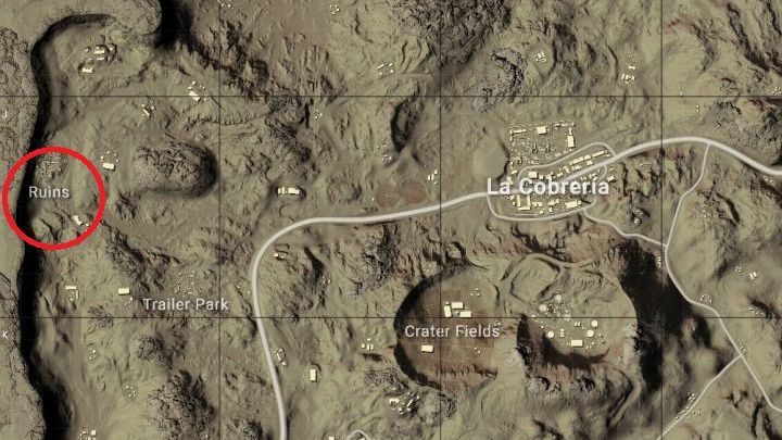 Ruins. - PUBG: Miramar, mapa - Ważne miejsca, lądowanie, pojazdy, loot - PUBG - poradnik do gry