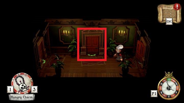 Znajdziesz się w niewielkim korytarzu - Sekcja muzyczna i punkt startowy | Tequilla Belle | The Sexy Brutale - The Sexy Brutale - poradnik do gry