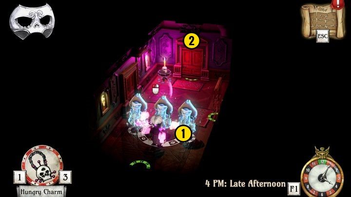 Tym samym dostałeś się w obszar pokoi muzycznych - Sekcja muzyczna i punkt startowy | Tequilla Belle | The Sexy Brutale - The Sexy Brutale - poradnik do gry