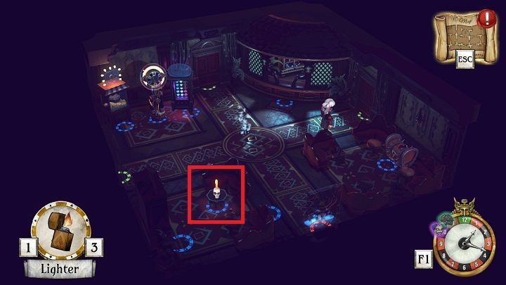 Po rozpoczęciu omawianego etapu gra automatycznie przypisała ci nowy punkt startowy, więc nie musisz już szukać kolejnego klucza do zegara - Zdobądź zapalniczkę | Greyson Grayson i Redd Rockridge | The Sexy Brutale - The Sexy Brutale - poradnik do gry