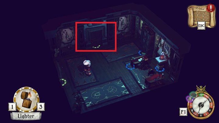 Tutaj odczekaj do godziny 3 pm i wejdź do pomieszczenia obok - Zdobądź zapalniczkę | Greyson Grayson i Redd Rockridge | The Sexy Brutale - The Sexy Brutale - poradnik do gry