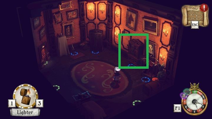 Podejdź do szafy i wykonaj na niej interakcję - Aktywuj tajny przełącznik | Greyson Grayson i Redd Rockridge | The Sexy Brutale - The Sexy Brutale - poradnik do gry