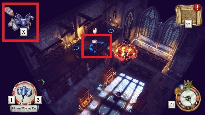 Następnie jak najszybciej wejdź na balkon i zrzuć fragment żyrandola - Uruchom pierwszy punkt startowy | Thanos Gorecki i Aurum Runes - The Sexy Brutale - poradnik do gry