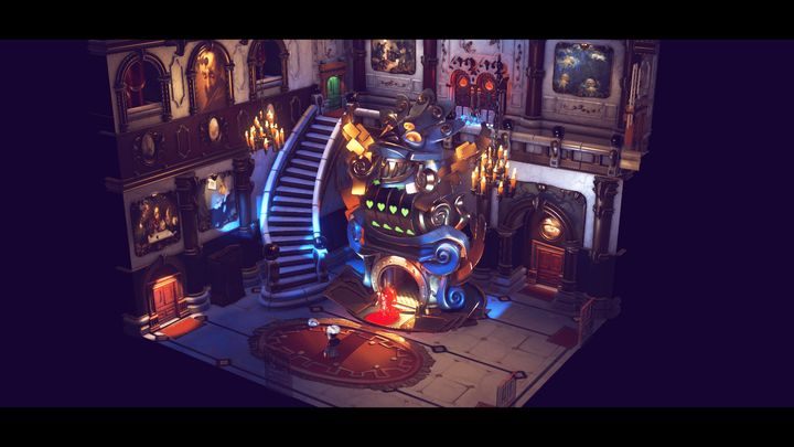 Ostatecznie goście nie skorzystają z windy, a zamiast tego zdejmą swoje maski - Nastaw ostatnią statuę i zakończ zadanie | Thanos Gorecki i Aurum Runes - The Sexy Brutale - poradnik do gry